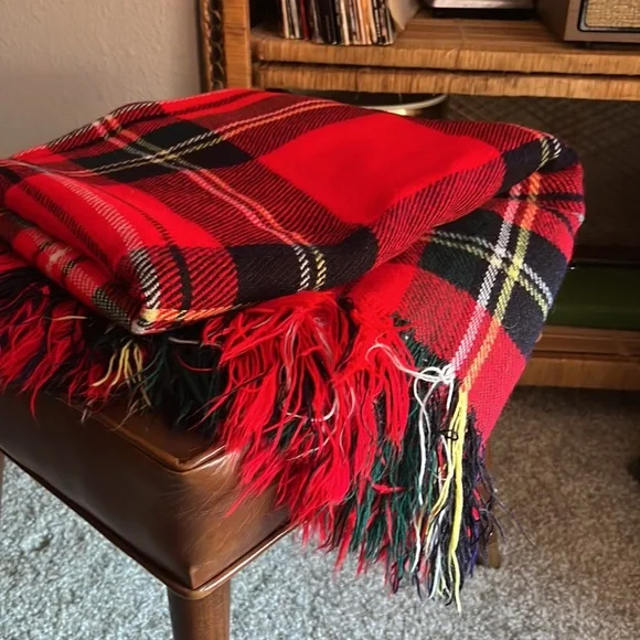 Vintage Troy Robe leisure tartan blanket/throw - Picture 3 of 4